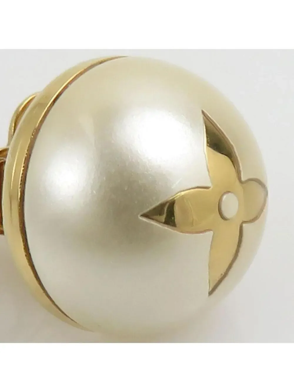 Auth Louis Vuitton Pierce Earrings #302880L37B